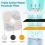 Ersatzfilter, 20er-Pack, kompatibel mit Catit PIXI Trinkbrunnen 3