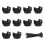 (Base 22mm) Multiple Purpose Magnetic Seats Clip & Zip Tie Complete for Adjustable Wire Control Pack of 30 in Different Environment Multicolor 1