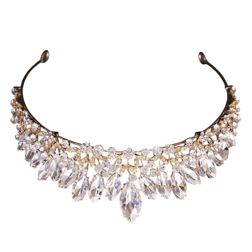 Delicate Diamond Crown Headbands Bride Headbands Wedding- C