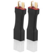 Kabelloser Adapter mit Dean's-Anschluss, geeignet zum Laden/Entladen von Lithium-Batterien in ferngesteuerten Autos. Kompakt und leicht.