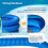 Pool Pump Replacement Hose,1.5M for Compatible with  Filter Pump 300,330,530 and 1000 Pool Include 6 Hose Clamps,B 4