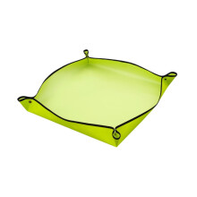 Plant Repotting Mat with AntiSpill Corner Snaps, Foldable Waterproof Gardening Tool, Green 50x50cm