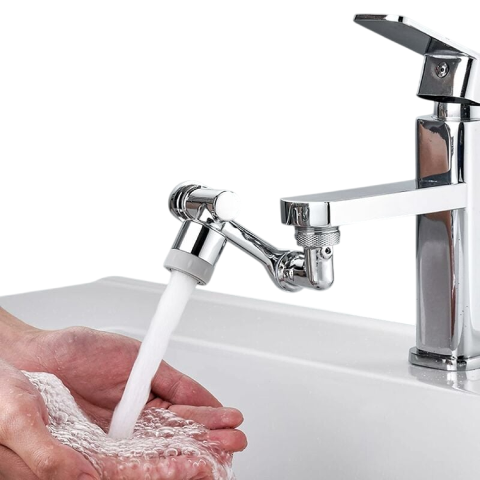 Swivel Faucet Attachment For Kitchen Sink, Dual-Mode Water Adjustment Water Saving Faucet Aerator With Robotic Arm 1080 Rotating Faucet Aerator, 9466005094894