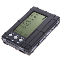 Testeur de Compteur D'éQuilibreur de DéCharge de Batterie LCD TéLéCommandé 3 en 1 pour Compteur de Tension de Batterie Lipo Li-Fe 2-6S