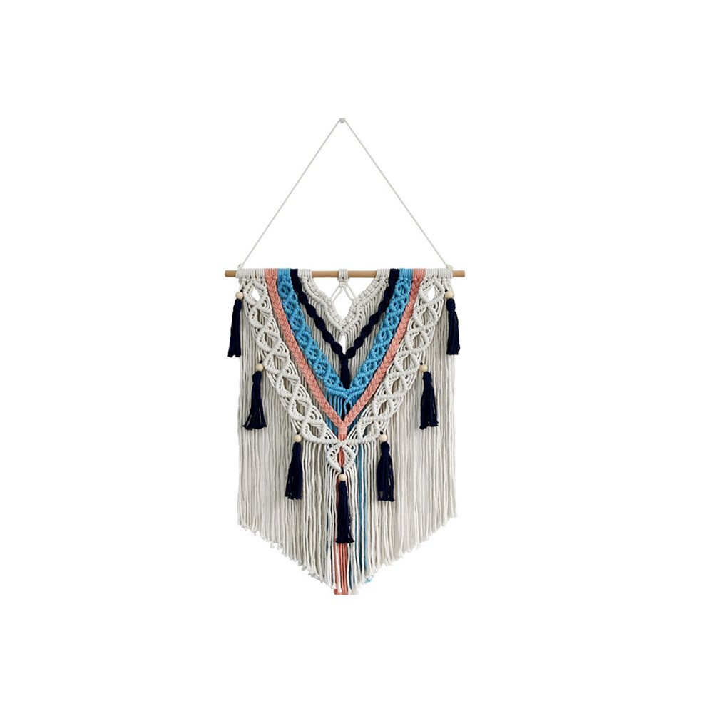 Colorful Tassels Hand-Woven Tapestries Nordic Style Room Wall Hangings Bohemian Homestay Decorative Wall Hangings B 6132671323554