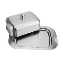 Stainless Steel Butter Dish with Airtight Lid for Odor Kitchen Countertop Storage