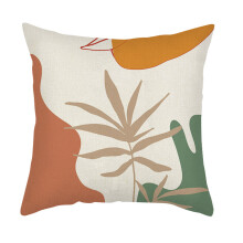 Housses de coussin carrées style bohème vintage, fermeture éclair invisible, en coton et lin, motif aquarelle, pour décoration extérieure, 45,7