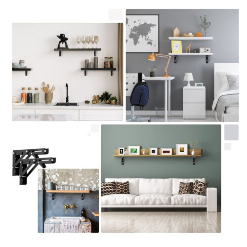 Folding Shelf Support Heavy-Duty Shelf Support Foldable Shelf Support 2