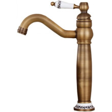 Warm- und Kaltwassermischer für Waschbecken, Messingkonstruktion im Antik-Design, langlebige Oberflächenbehandlung, hochwertiges,