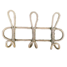 Ganchos de Pared de Ratán: Percha Decorativa para Habitación de Niños, Organizador de Ropa y Sombreros, Estante de Almacenamiento Colgante para