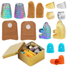 Sewing Thimble Sewing Needle Set, Rubber Finger Tips-Style 1