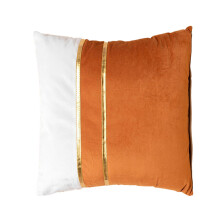Housses de coussin décoratives en velours à motif brodé de marque, tissu confortable, durable et respirant, idéal pour de nombreuses applications.