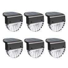 LED-Zaunleuchte, Solar-Terrassenleuchte mit wasserdichtem Design, Treppenstufenleuchte für die Gartendekoration, solarbetriebene