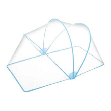 (127x65x65cm, Basic blue) Baby Netting Tent Cover Foldable Bed Canopy for Household Use Bottomless Netting Tent No Installation Required  127x65x65cm