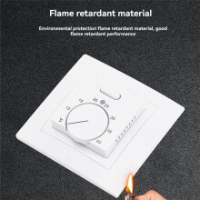 MK05 Rumstermostat Golvvärme Rumstermostat 220V 16A Temperaturregulator för Golvvärmesystem Svart