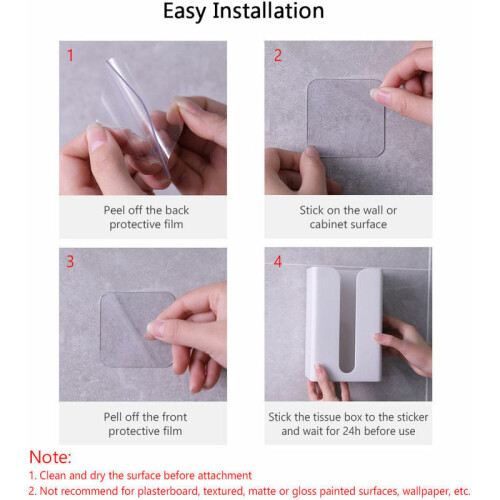 Selvklæbende vægmonteret servietdispenser, elegant minimalistisk design for problemfri integration 2