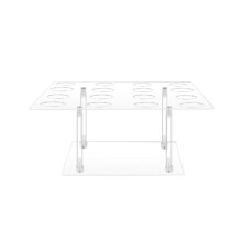 Clear Acrylic Ice Cream Holder for Waffle Cone Sushi Roll Shelfer for Weddings Buffets Birthday Banquet