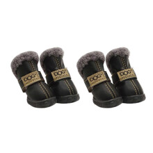 (5, Black) Puppy Shoes Durable Anti-Dirty Pet Boot Dog Waterproof Shoes Anti-Slip and Skid-Proof Breathable Warm Boot Yellow 5