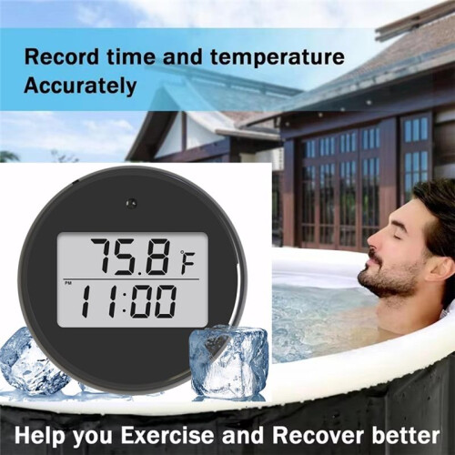 Floating Thermometers for Ice Bath Portable Bath Thermometers Floating Thermometers Timer Digital Water Thermometers 1