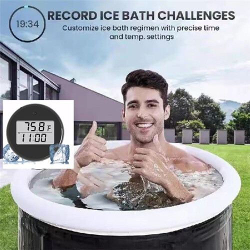 Floating Thermometers for Ice Bath Portable Bath Thermometers Floating Thermometers Timer Digital Water Thermometers 2