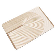 Safe Bath Mat Soft in Wabi Sabi-patchwork stripes 60 by 90cm