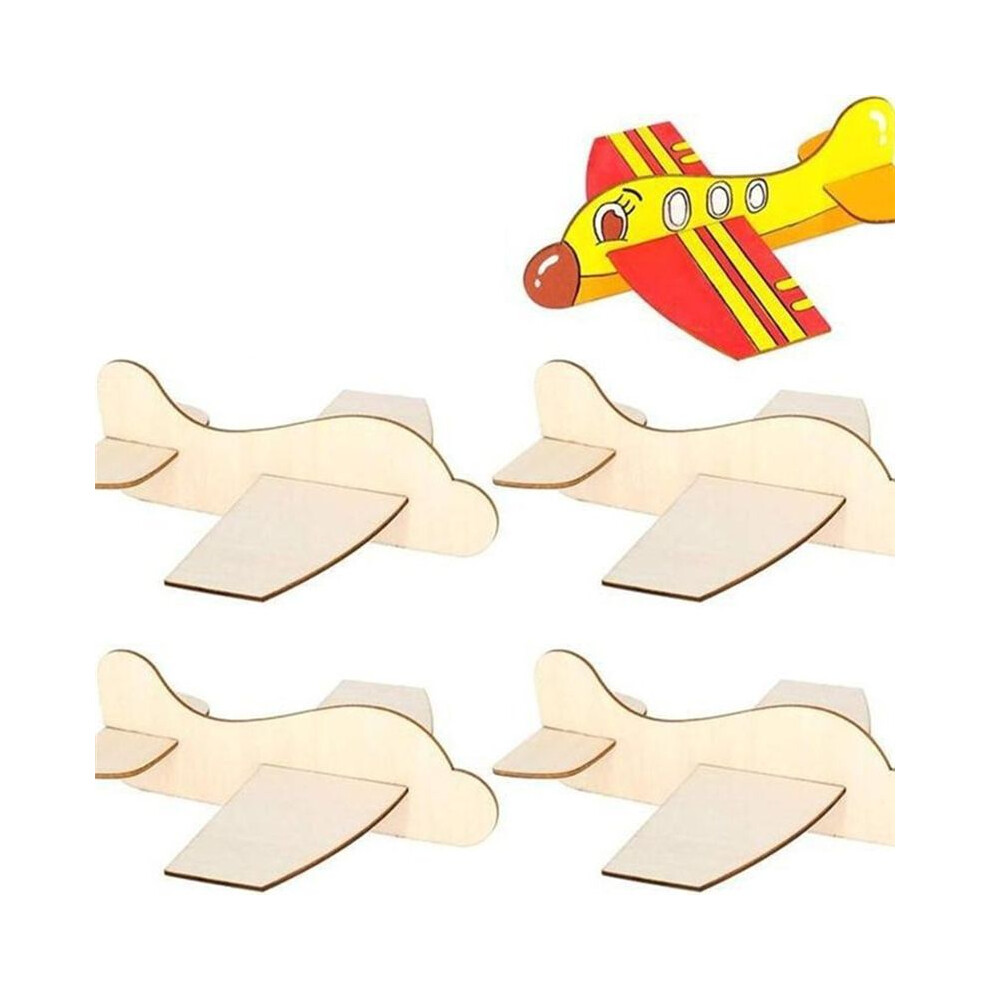 4Pcs Blank Wood Aircraft Assemble Plane Toy Balsa Airplanes Assemble Airplane Toys Airplane Model Kids Airplane Toys 6131641831532