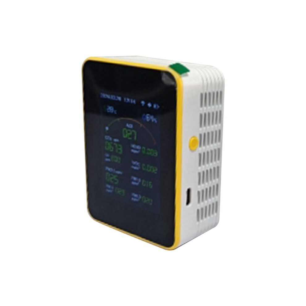 Exogio Tuya Wifi 15In1 Air Quality Detector Household Portable Pm0.3 Pm1.0 Pm2.5 Pm10 Co Co2 Tvoc Hcho Tester Clock