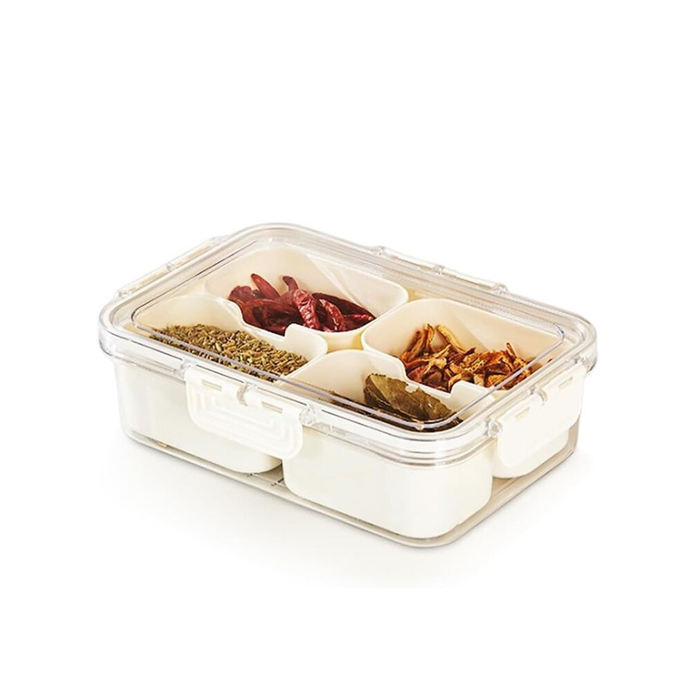 Multi-Compartment Food Storage Box Food Box Container Transparent Refrigerator Finisher Plastic Food Storage A 4713323238802