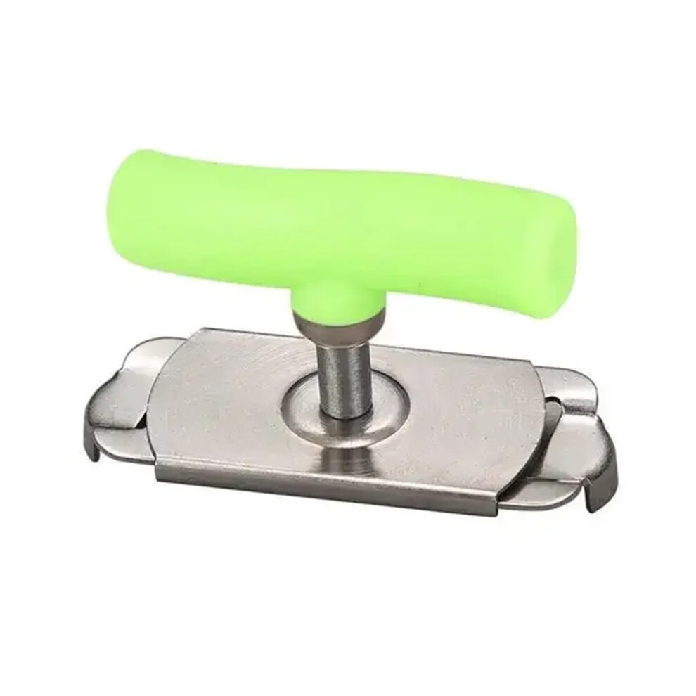 Green Adjustable Stainless Steel Jar And Bottle Opener With Effortsaving Leverage For Kitchen (Green)