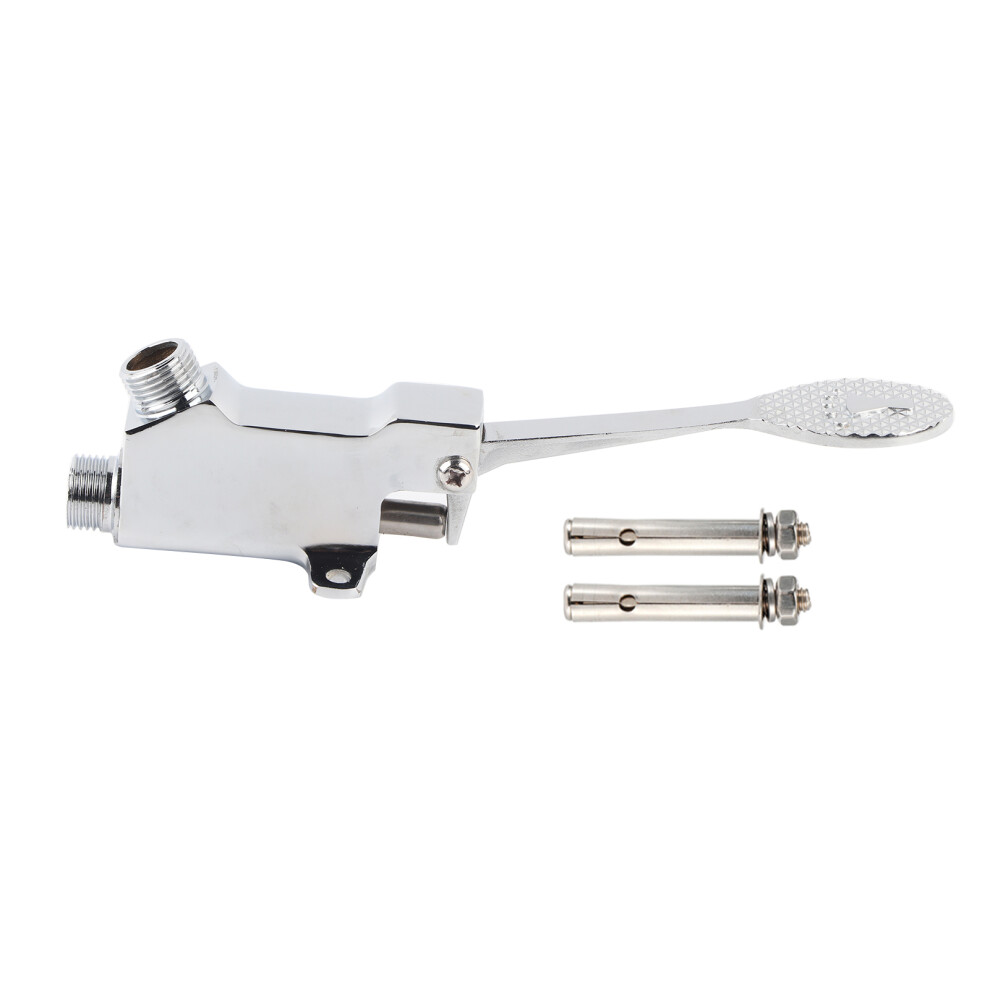 Floor Mount Pedal Valve System, Foot Pedal Valve For Faucet, Touchless Pedal Valve For Basin Water Tap, Hands Free And Contact Free Operation With G1/ 9466005097185
