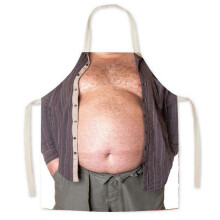 (1) Funny 3D Printed Apron Great for BBQs and Themed Event Practical and Fade Resistant Home Kitchen Cooking Apron