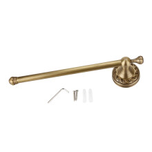 Suport de prosoape din alamă antică pentru baie, montat pe perete, rezistent la rugină, cu construcție din alamă masivă rezistentă, bare de
