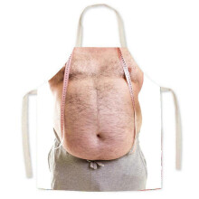 (2) Funny 3D Printed Apron Great for BBQs and Themed Event Practical and Fade Resistant Home Kitchen Cooking Apron