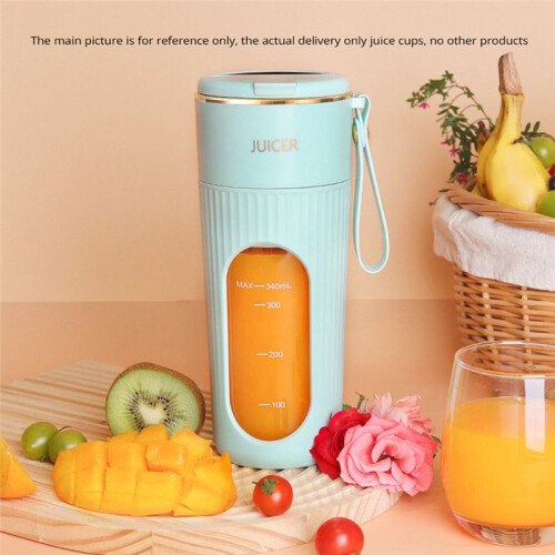 Juicer Cup Wireless Charging Small Portable Juicer Cup Multifunctional Household Fully Automatic Fruit Blender Green 2