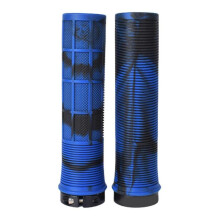 (Black and blue) 2lots Shockproofed Cycling Handbrake Protectors Easyly Installation Lever Cover Cycling Accessory  Black and red