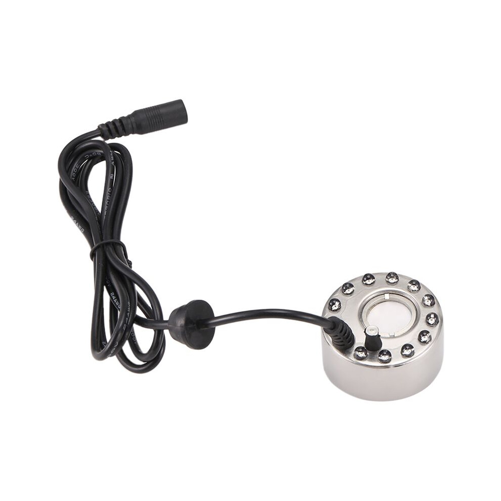 Halloween Mist Maker Fogger Fog Machine Fountain Mister Fogger Water Garden Pond Foggers With 12 Led Flashes(Eu) Light 6131555015219