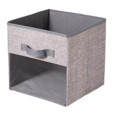 Aufbewahrungsbox Aus Stoffwürfeln, Transparente Aufbewahrungsbox für Den Schrank, Faltbare Aufbewahrungsbox B