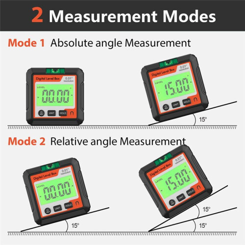 Digital Protractor Inclinometer Level Angle Meter Measuring Angle Meter 90 Degree Duler Digital Display Inclinometer 2
