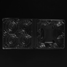 50 PièCes SéRies Cartons D'Oeufs en Plastique en Vrac Clair Support de Plateau D'Oeufs de Poulet pour le Marché des Affaires de Ferme de Poulet de