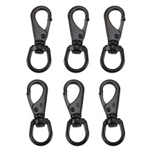Paquete de 6 Ganchos Giratorios, Clips de Resorte de Acero Inoxidable, Clips para Mástil de Bandera, Clips de Buceo para Correas de Perros, Llaveros