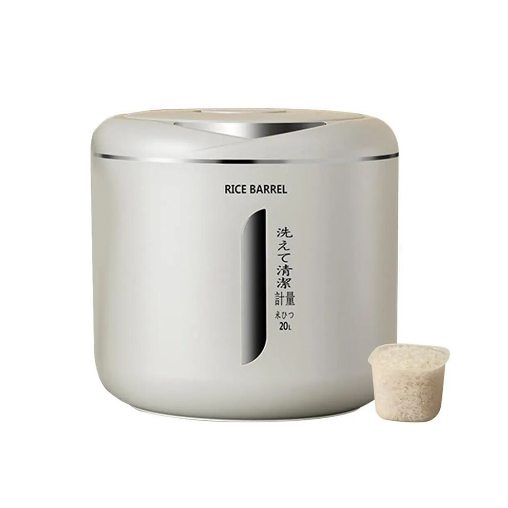 Rice Bucket Moisture-Proof Insect-Proof Sealed Tank Pressed Thickened Powder Storage Bucket Kitchen Storage Box L 6133591921264