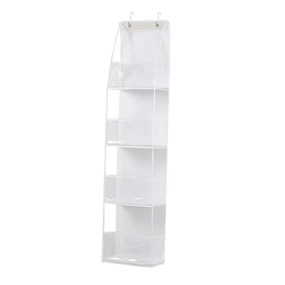 Multifunctional Hanging Bag Can Be Hung Behind The Door Multilayer Storage Sundries Sorting Storage Hanging Bag White 6133591943013