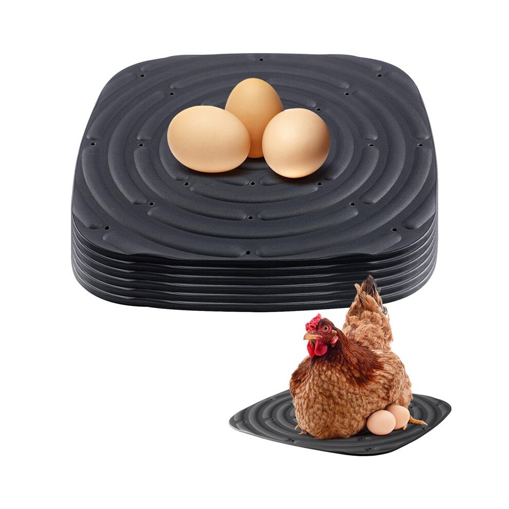 8 Pack Washable Chicken Nesting Pads For Laying Eggs, Nesting Box Liners For Chicken Coop Reusable Chicken Litter Black 6134064376208
