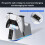 Controller Charging Station for PS5 Fast Charging Station with LED Light Dual Stand Charger Dock Accessories 2