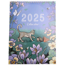 Calendário de Parede 2025 de Natureza e Vida Selvagem ArtworkByAngie Calendário 2025 para Calendário de Parede de Escritório em Casa