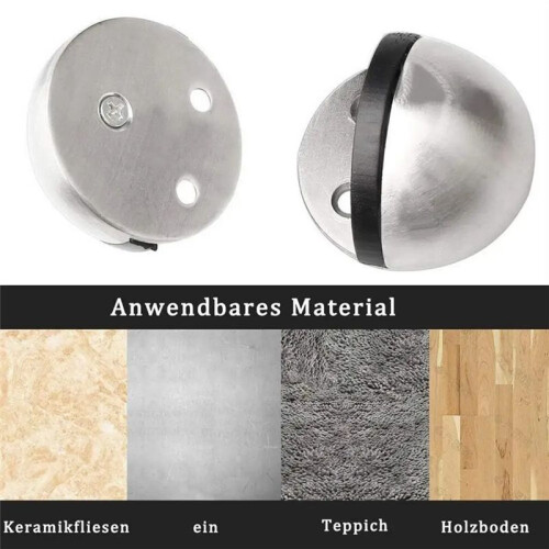 Vloerdeurstoppers RVS Vloerdeurstopper 4X Vloerdeurstoppers Vloergemonteerde Deurstoppers voor Studio Home 2