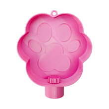 Pet Water Dispenser for Dogs and Cats, Portable Pink Bottle Tray for Camping and Hiking, Durable and Lightweight