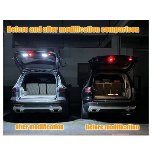 For - GLA/GLB/GLC/GLE/GLS Car Tailgate Handle Conversion to LED Light Handle 2