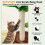 Cat Scratching Post for Cats Tree Catcus Cat Scratcher Posts Toy Cute Kitten Kitty Sisal Rope Scratch with Teaser 8