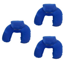 Aufblasbares Reisekissen, Nackenkissen für das Flugzeug, Kinnpolster, Nickerchenkissen Fürs Büro, Zuhause, Geschenk, Blau